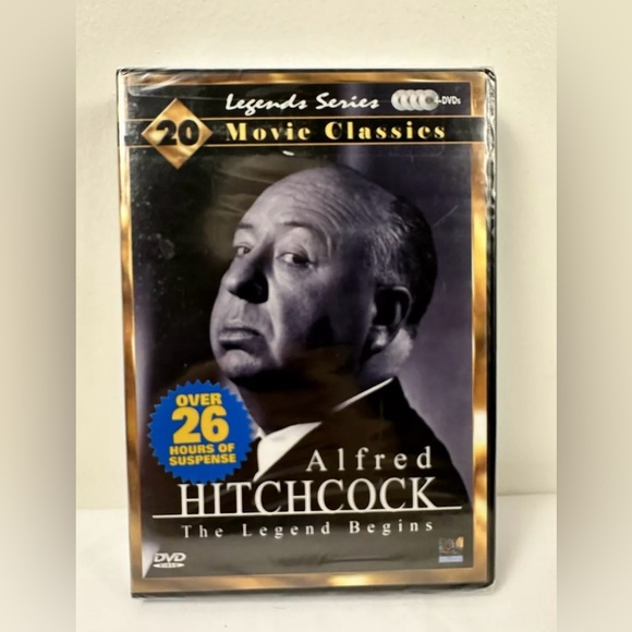 Alfred Hitchcock The Legend Begins 20 Movie Classics 4 Disc DVD Box Set Sealed - Picture 1 of 5
